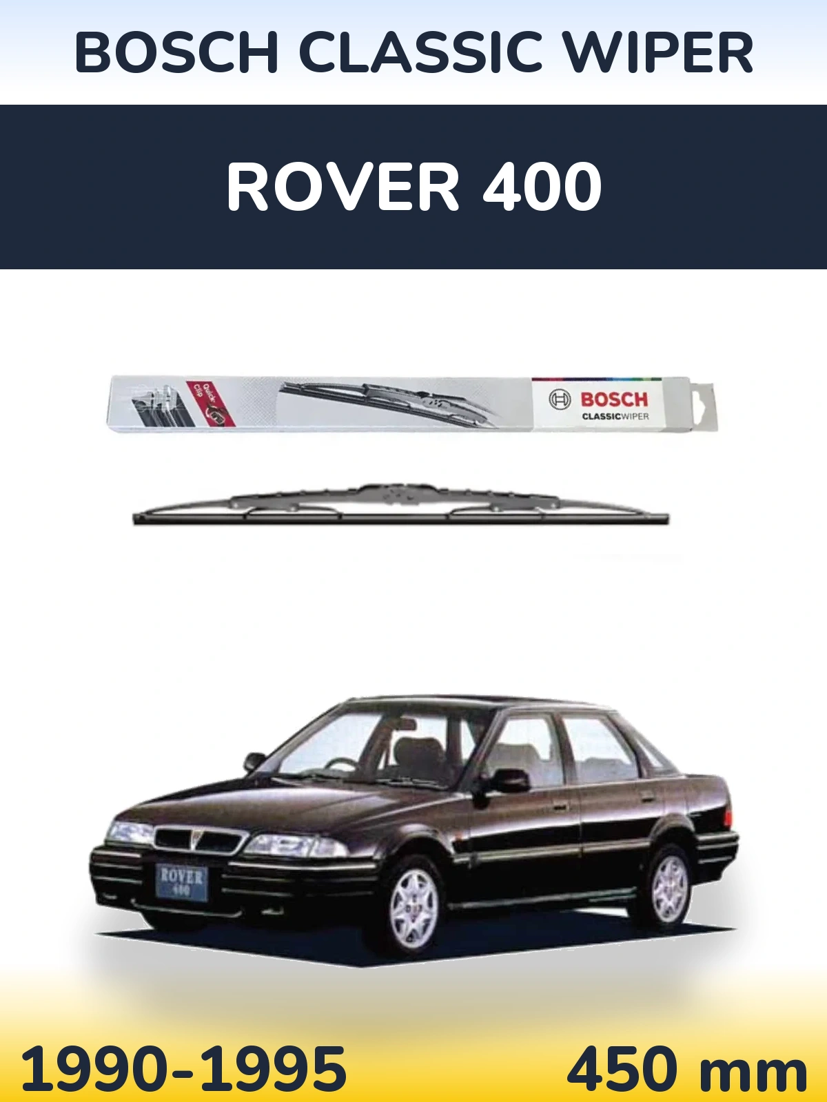 Ștergătoare BOSCH Classic Wiper pentru Rover 400