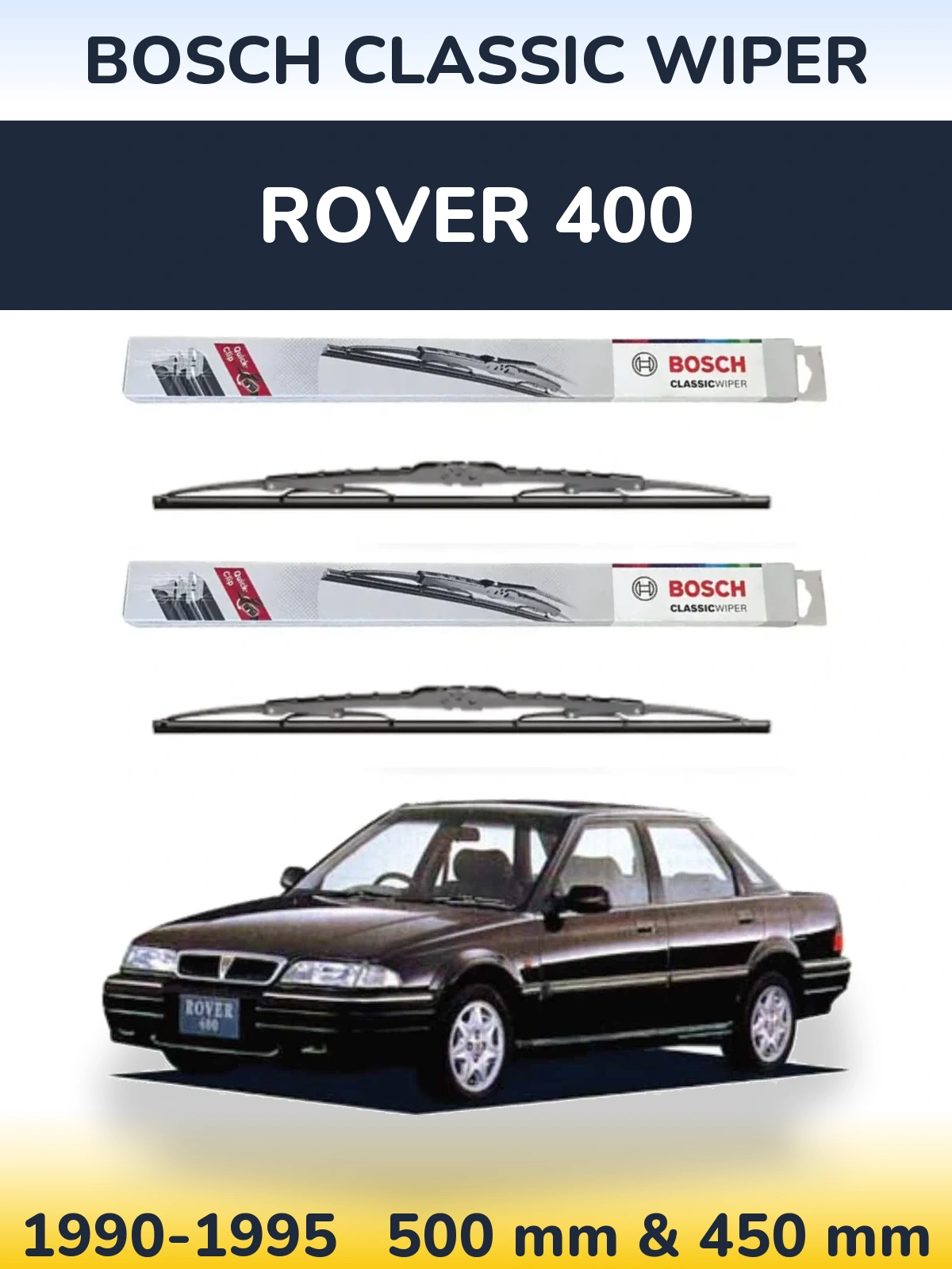 Ștergătoare BOSCH Classic Wiper pentru Rover 400