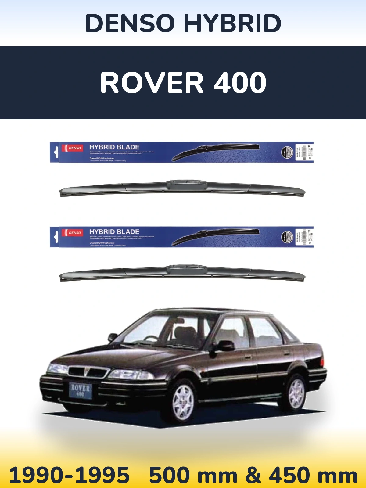 Ștergătoare Denso Hybrid pentru Rover 400