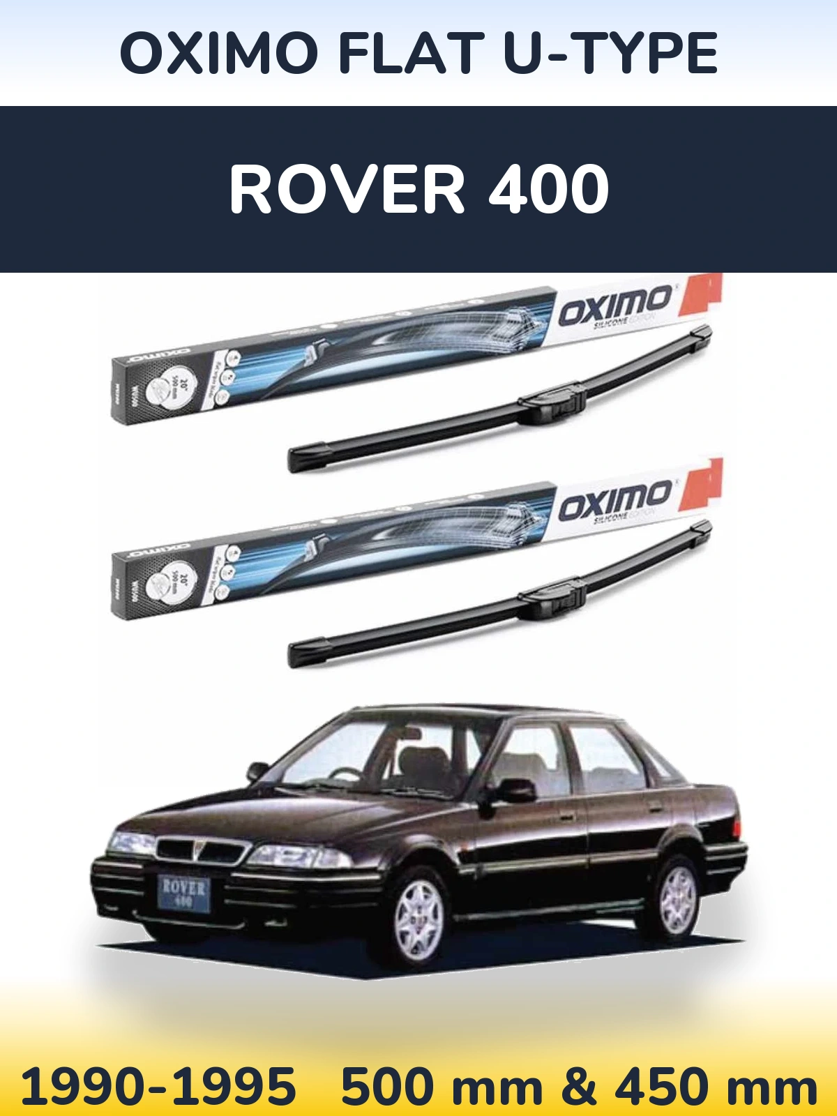 Ștergătoare Oximo Flat U-type pentru Rover 400