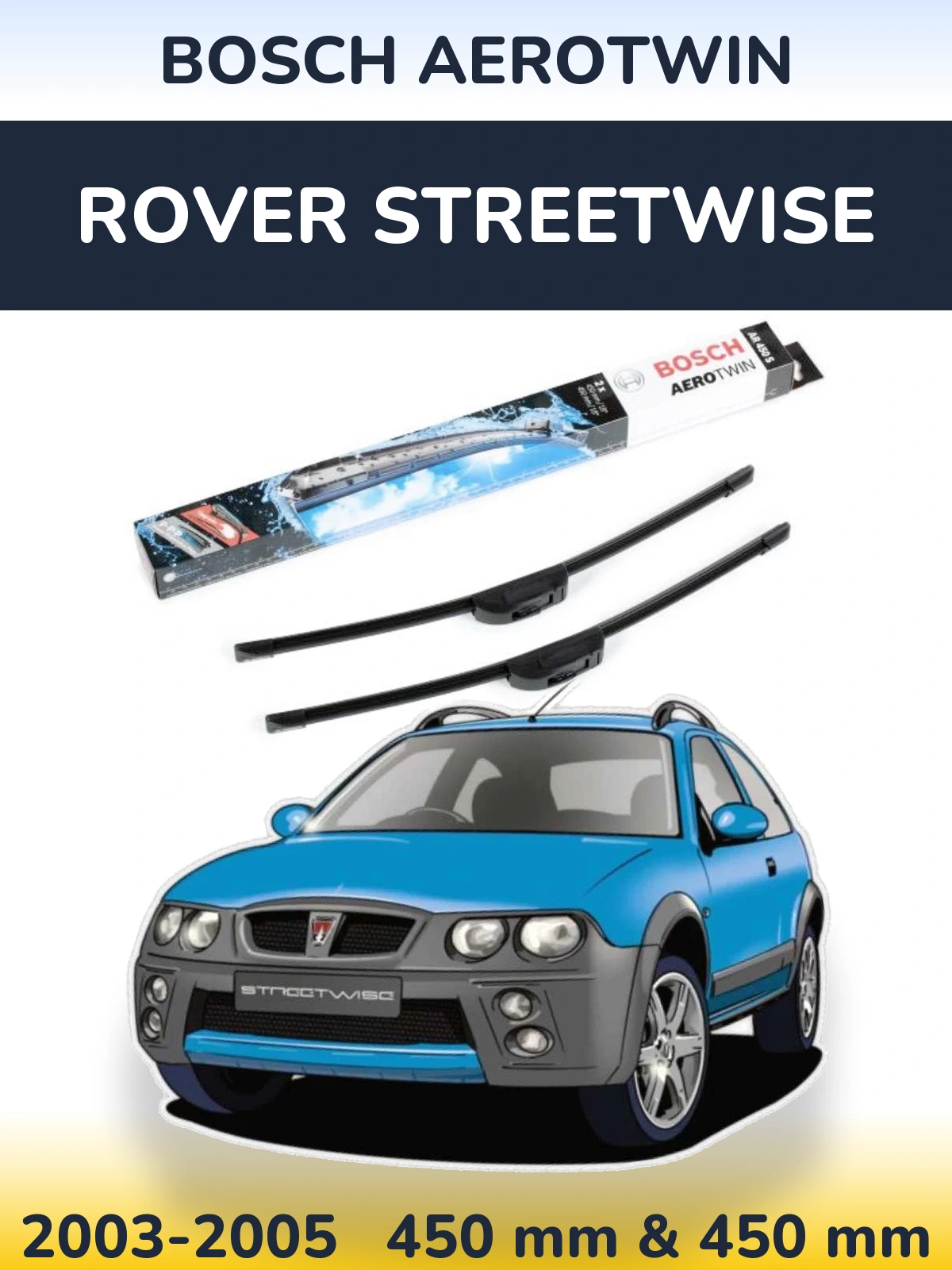 Ștergătoare BOSCH AeroTwin pentru Rover Streetwise