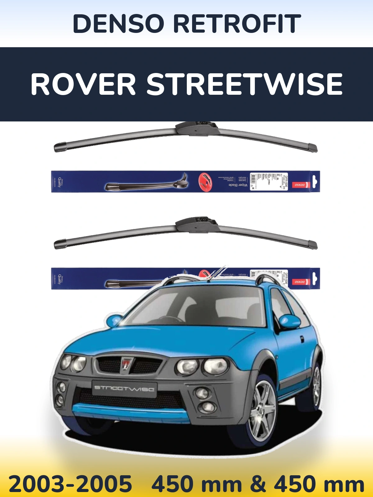 Ștergătoare Denso Retrofit pentru Rover Streetwise