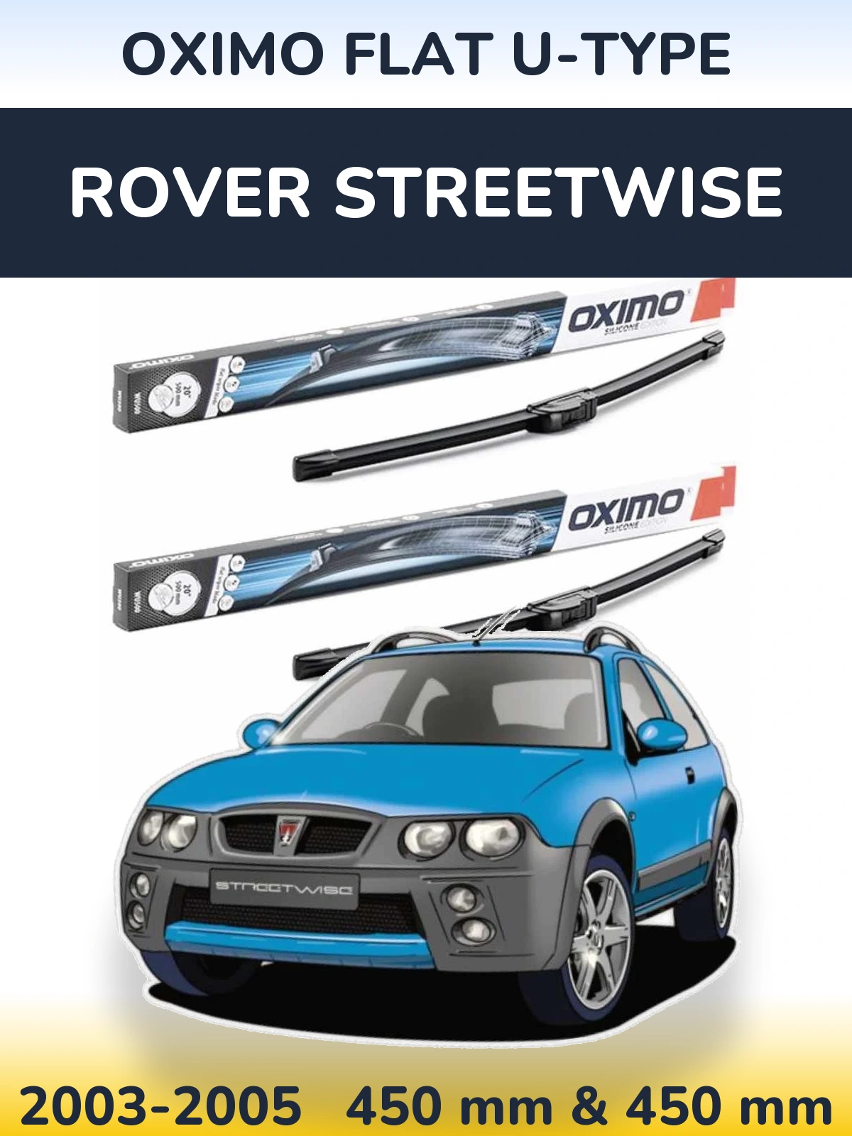 Ștergătoare Oximo Flat U-type pentru Rover Streetwise