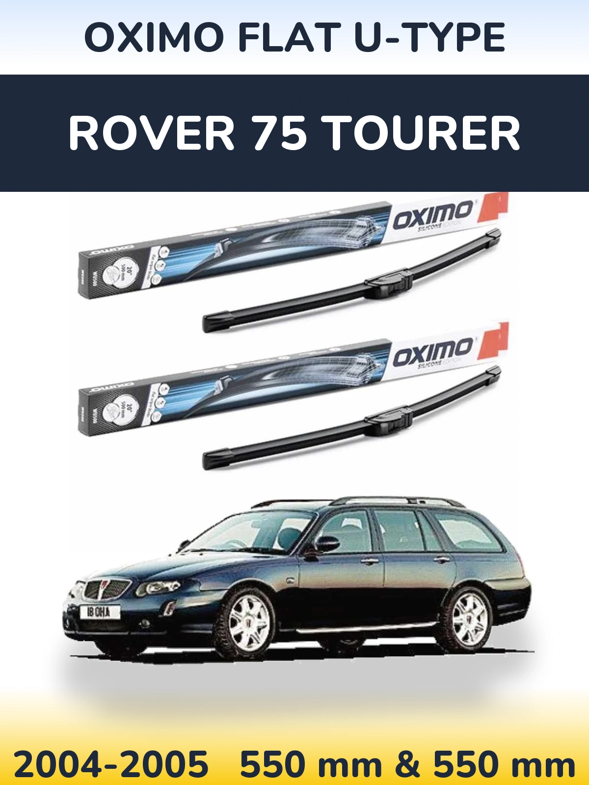 Ștergătoare Oximo Flat U-type pentru Rover 75 Tourer