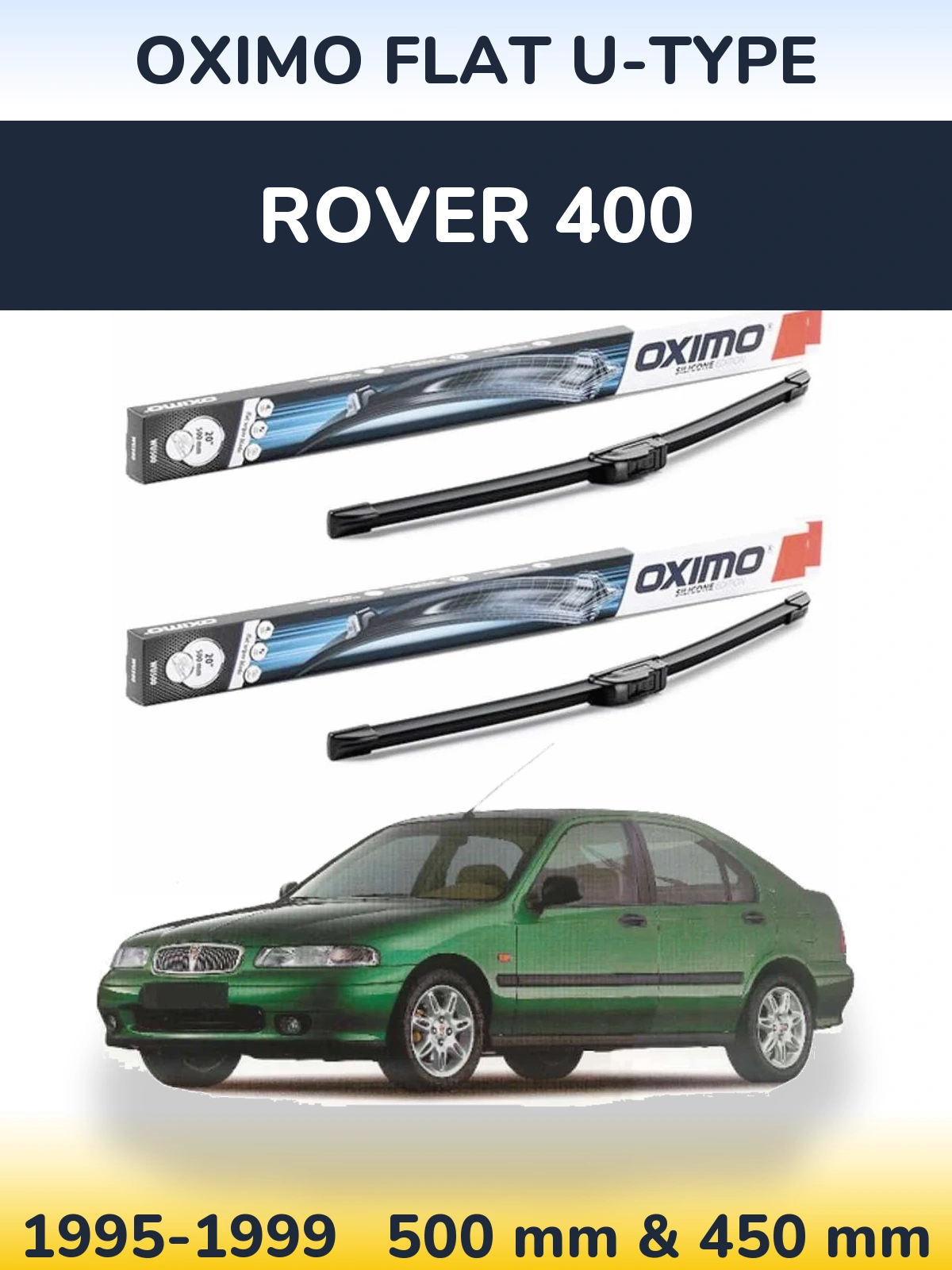 Ștergătoare Oximo Flat U-type pentru Rover 400