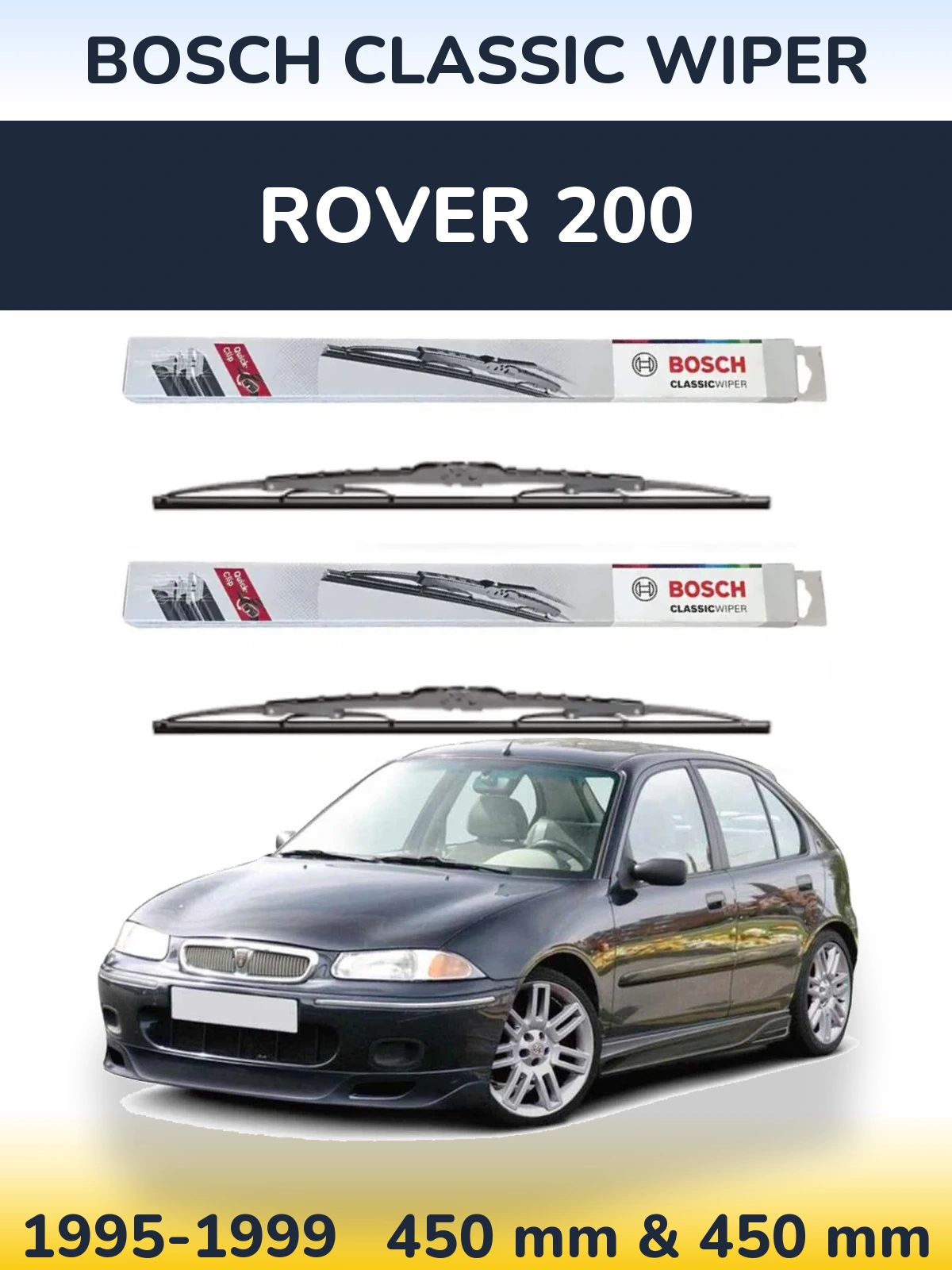 Ștergătoare BOSCH Classic Wiper pentru Rover 200