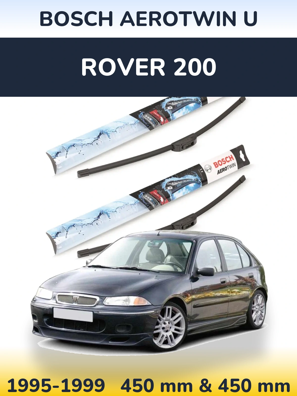 Ștergătoare BOSCH AeroTwin U pentru Rover 200