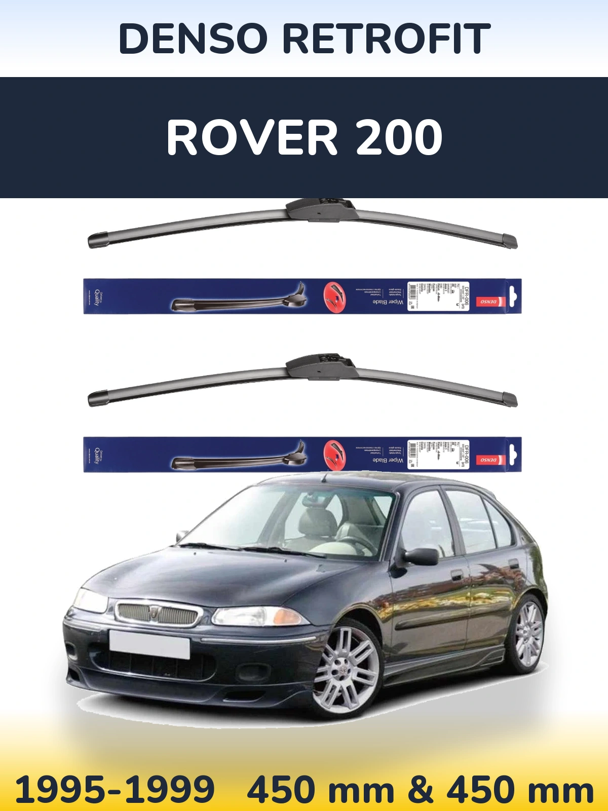 Ștergătoare Denso Retrofit pentru Rover 200