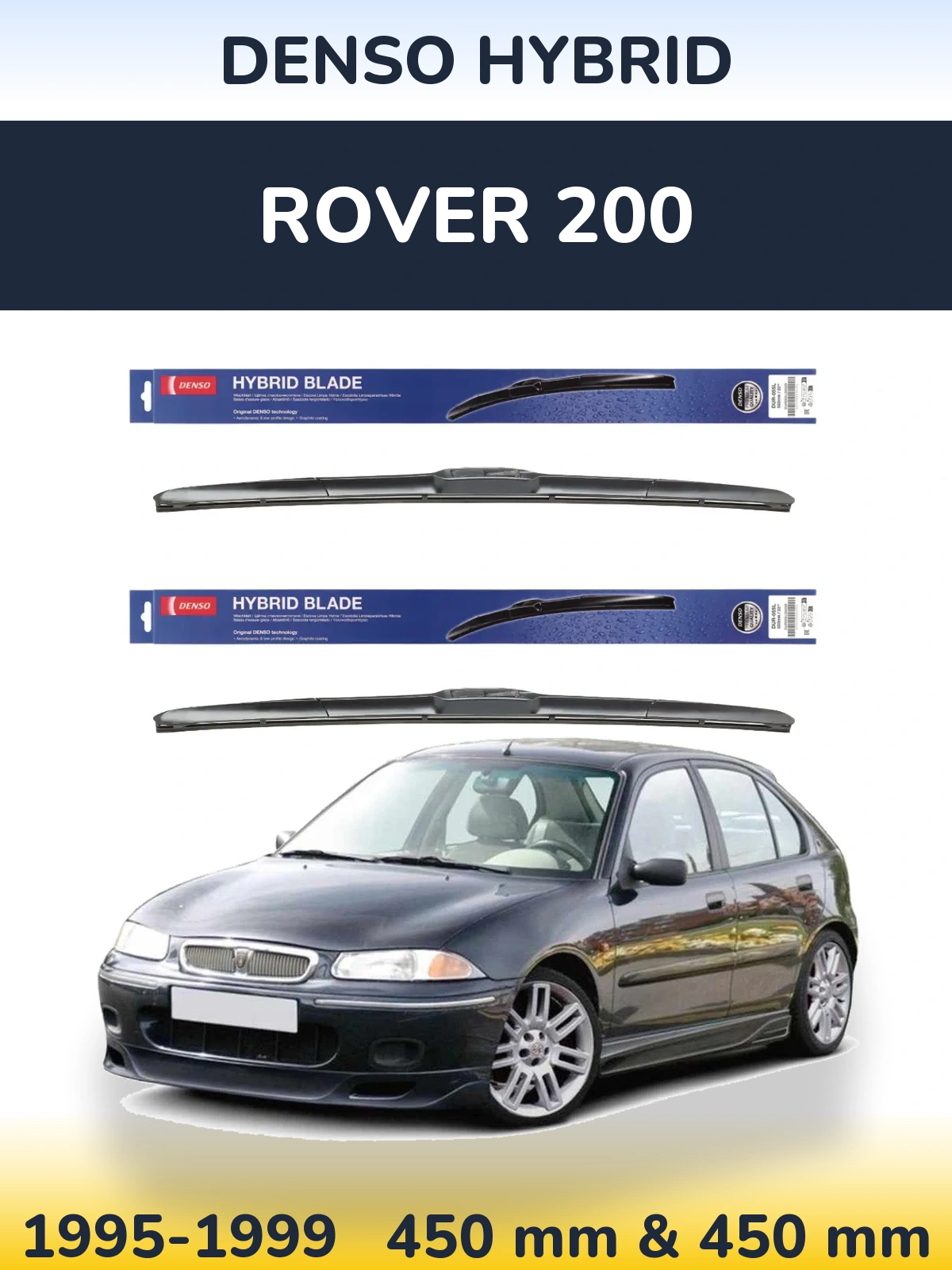 Ștergătoare Denso Hybrid pentru Rover 200
