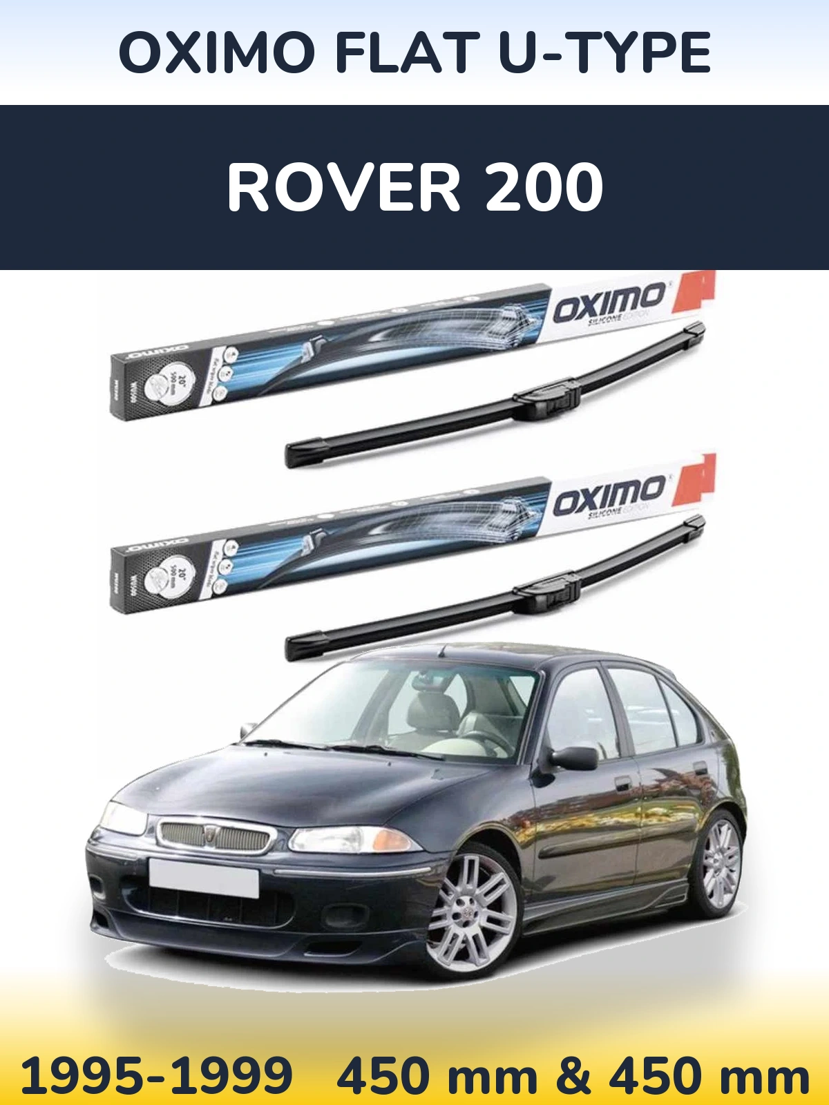 Ștergătoare Oximo Flat U-type pentru Rover 200