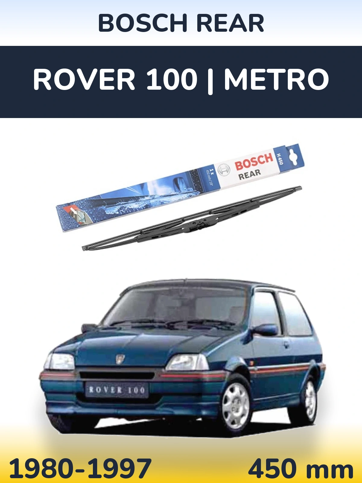 Ștergătoare BOSCH Rear pentru Rover 100 | Metro