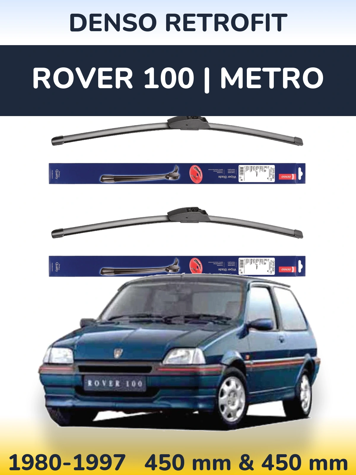 Ștergătoare Denso Retrofit pentru Rover 100 | Metro