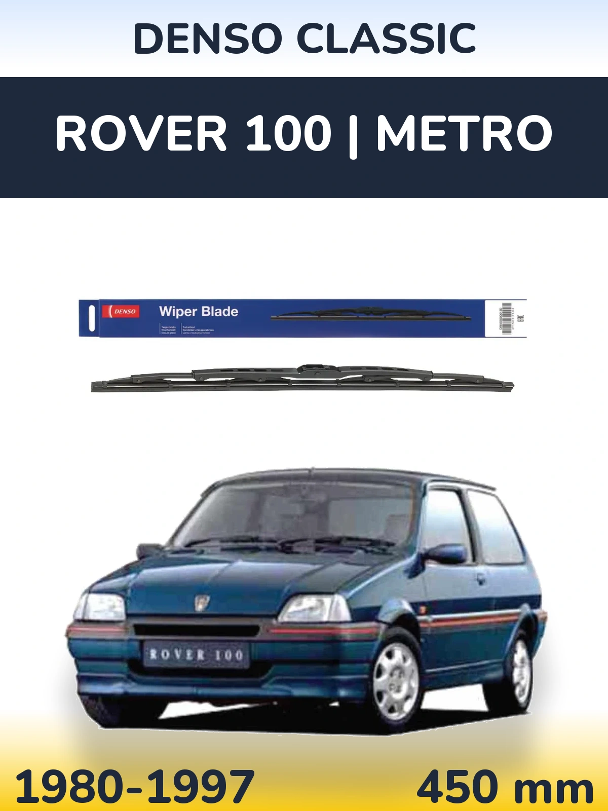 Ștergătoare Denso Classic pentru Rover 100 | Metro