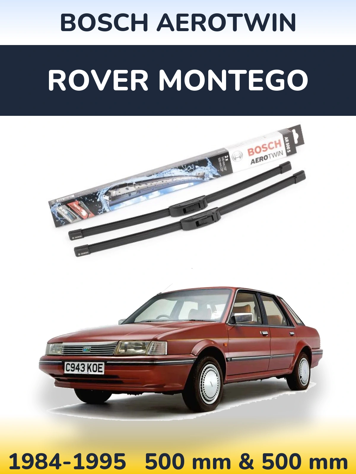 Ștergătoare BOSCH AeroTwin pentru Rover Montego