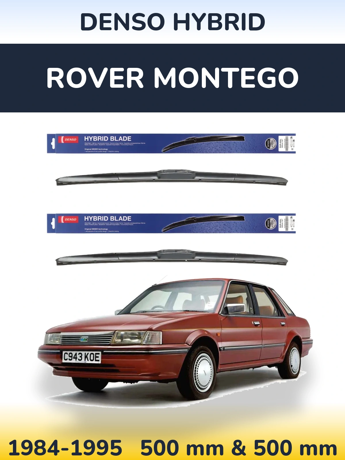 Ștergătoare Denso Hybrid pentru Rover Montego