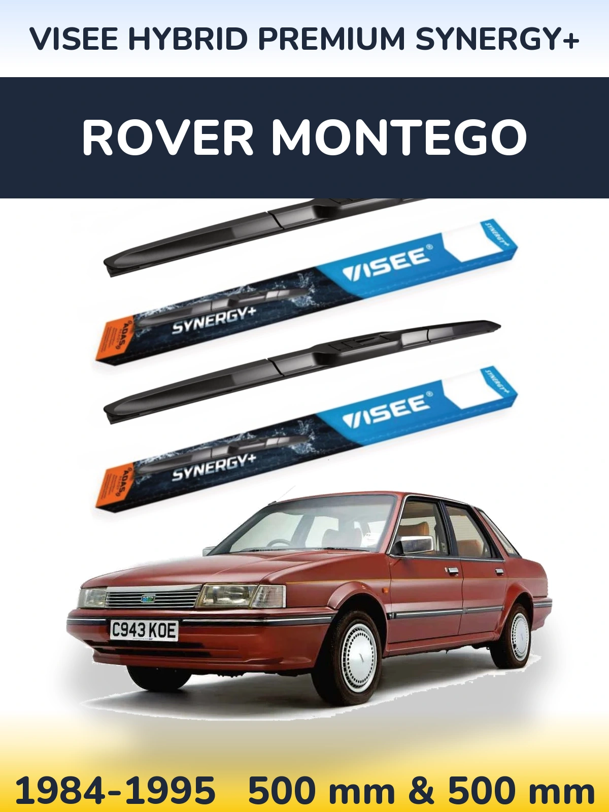 Ștergătoare VISEE HYBRID PREMIUM SYNERGY+ pentru Rover Montego