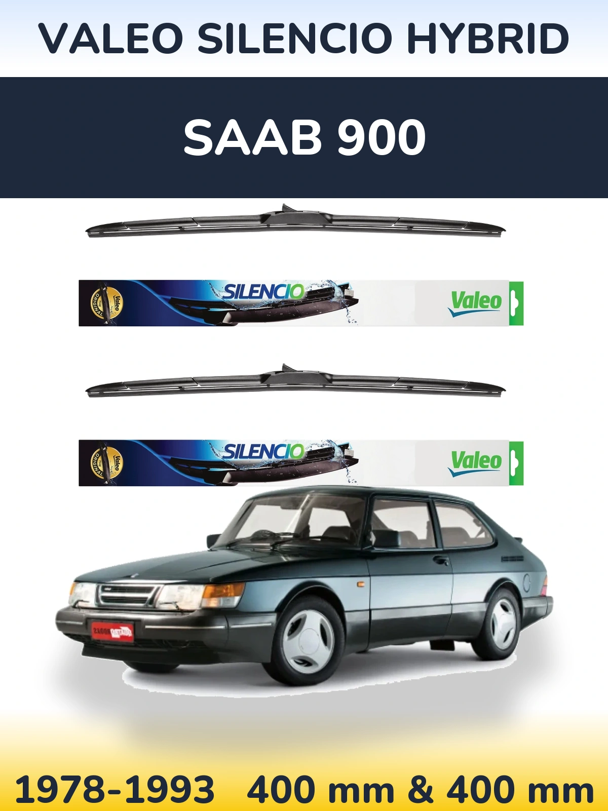 Ștergătoare Valeo Silencio Hybrid pentru SAAB 900