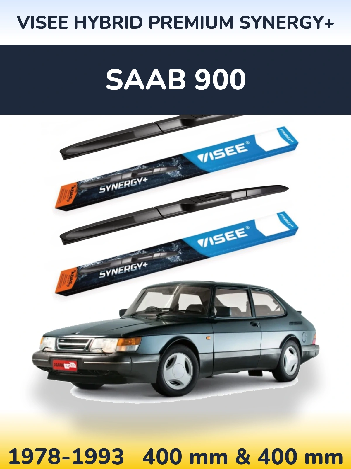 Ștergătoare VISEE HYBRID PREMIUM SYNERGY+ pentru SAAB 900