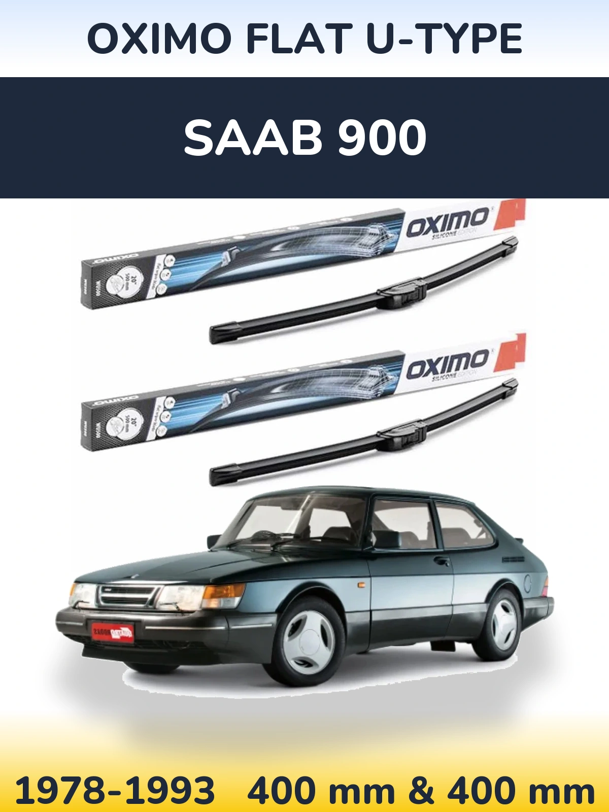 Ștergătoare Oximo Flat U-type pentru SAAB 900