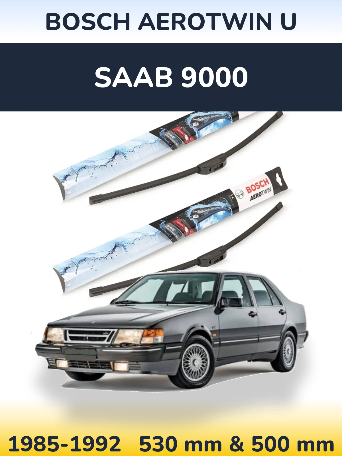 Ștergătoare BOSCH AeroTwin U pentru SAAB 9000