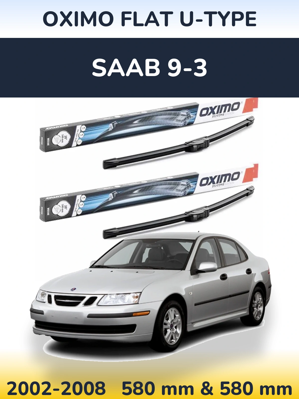 Ștergătoare Oximo Flat U-type pentru SAAB 9-3