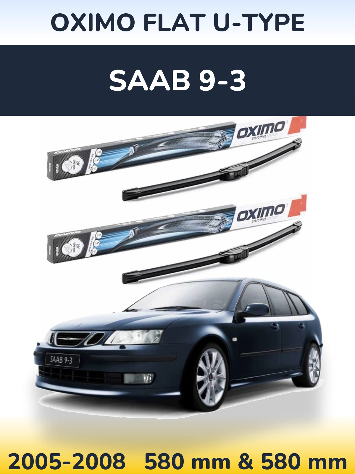 Ștergătoare Oximo Flat U-type pentru SAAB 9-3