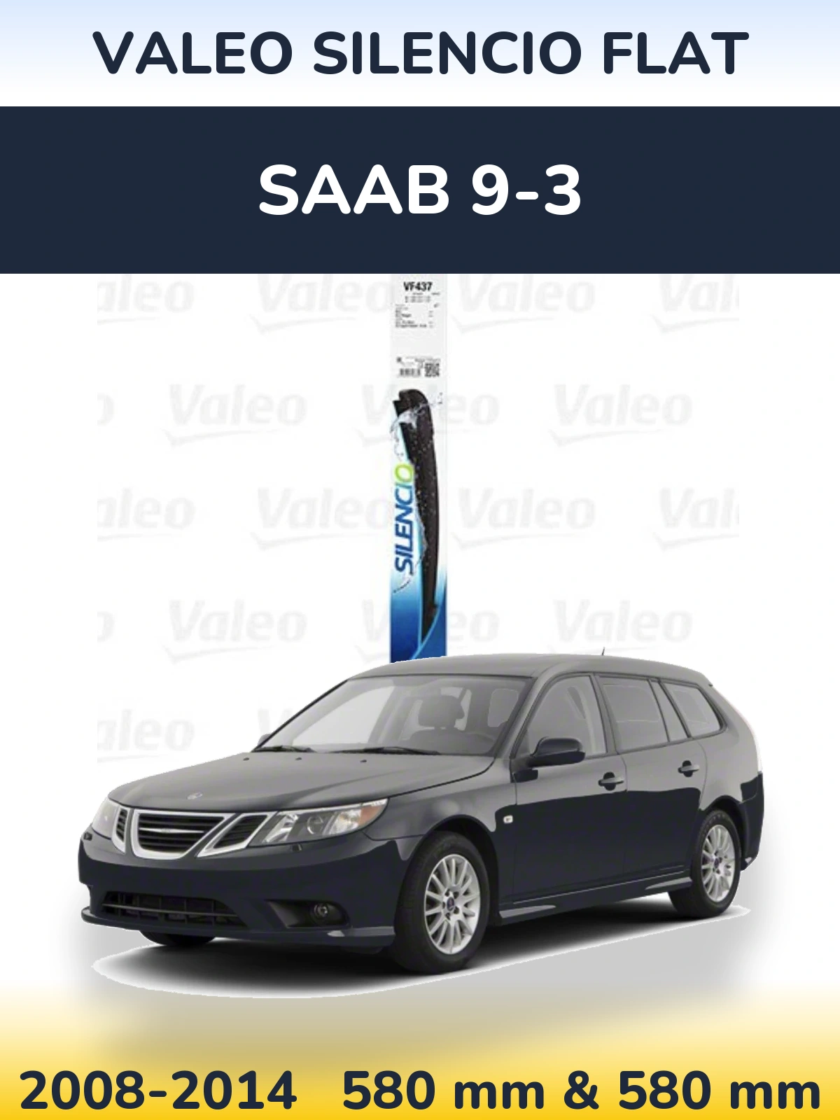 Ștergătoare Valeo Silencio Flat pentru SAAB 9-3