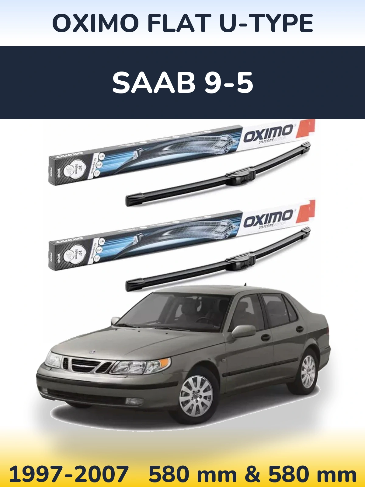 Ștergătoare Oximo Flat U-type pentru SAAB 9-5