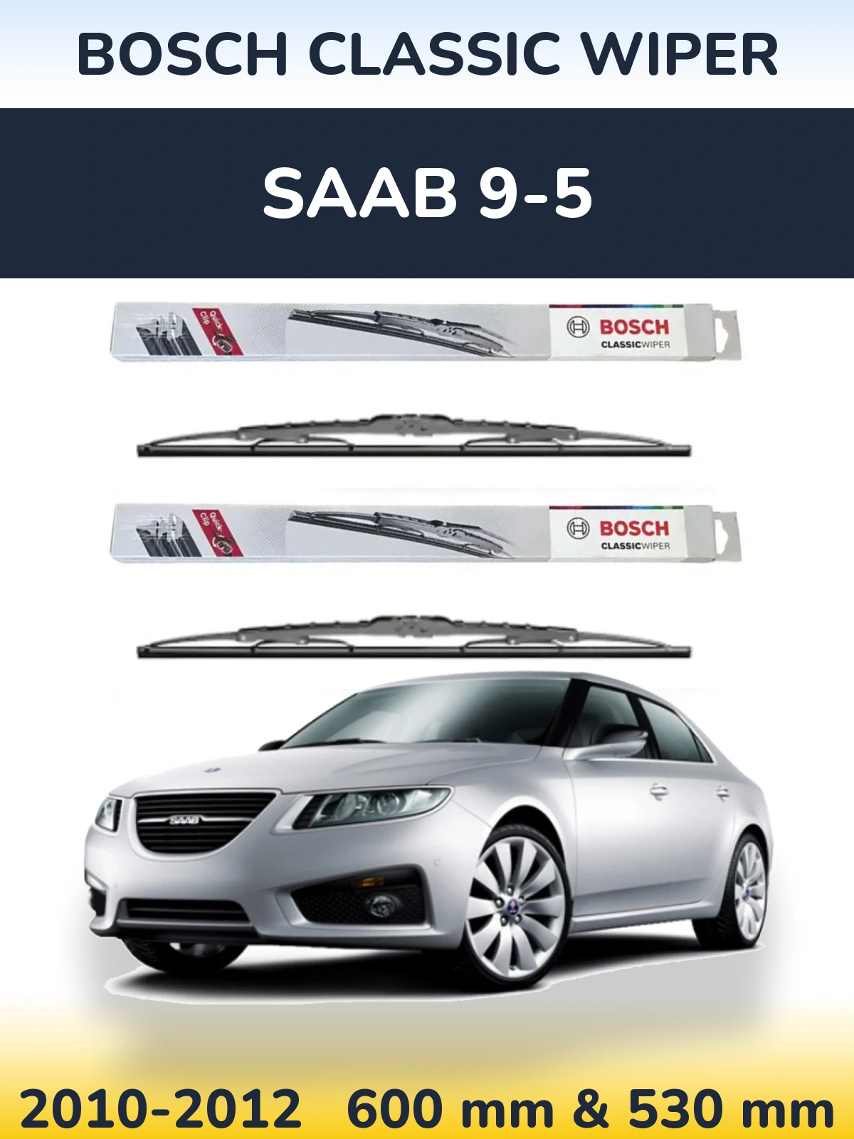 Ștergătoare BOSCH Classic Wiper pentru SAAB 9-5