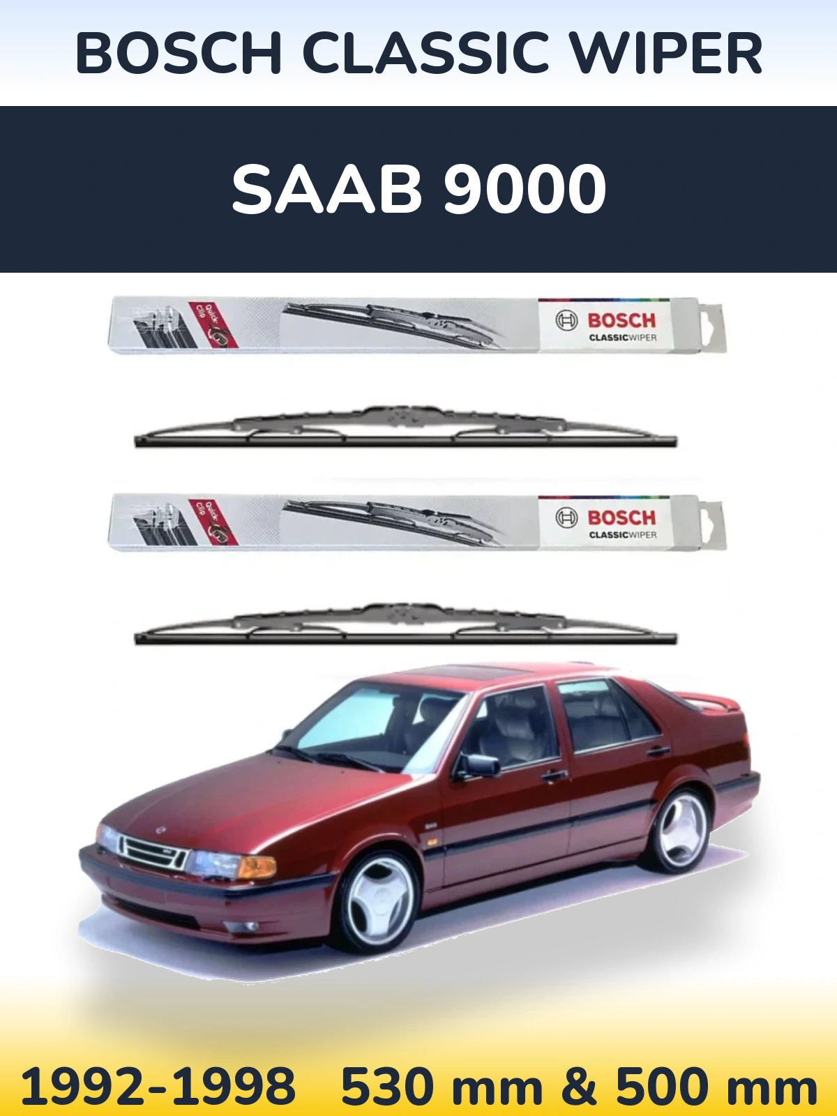 Ștergătoare BOSCH Classic Wiper pentru SAAB 9000