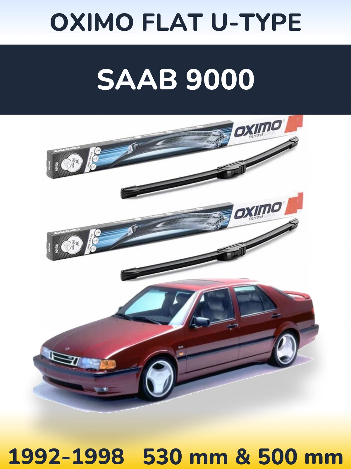 Ștergătoare Oximo Flat U-type pentru SAAB 9000