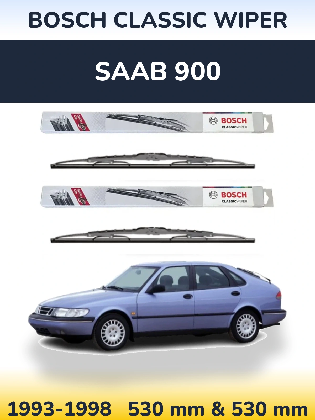 Ștergătoare BOSCH Classic Wiper pentru SAAB 900