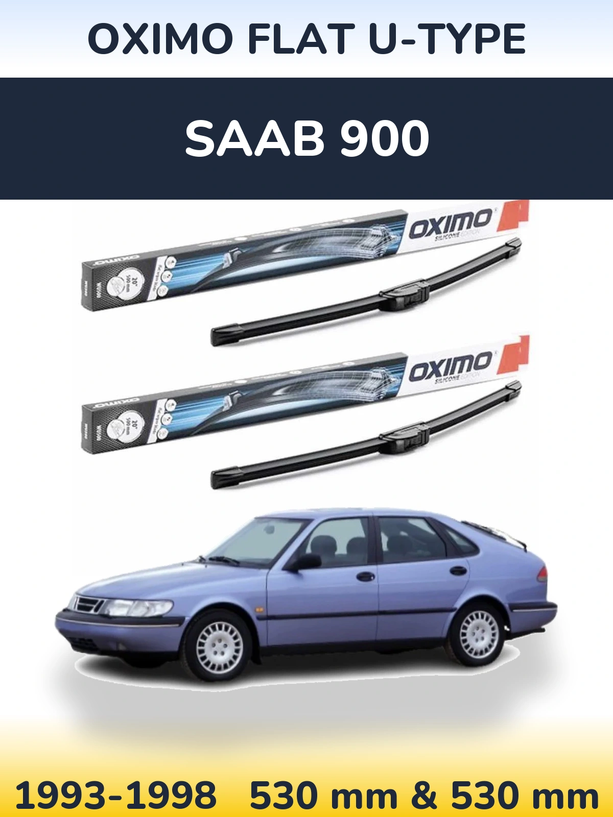 Ștergătoare Oximo Flat U-type pentru SAAB 900