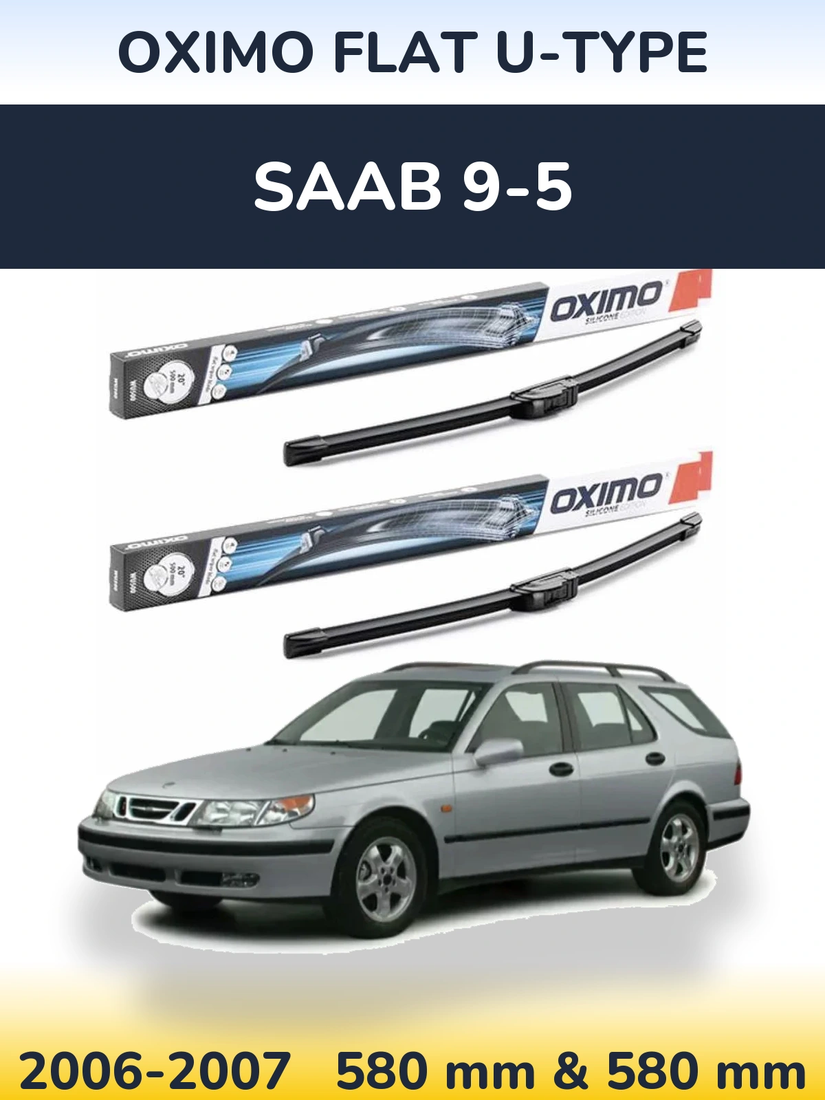 Ștergătoare Oximo Flat U-type pentru SAAB 9-5