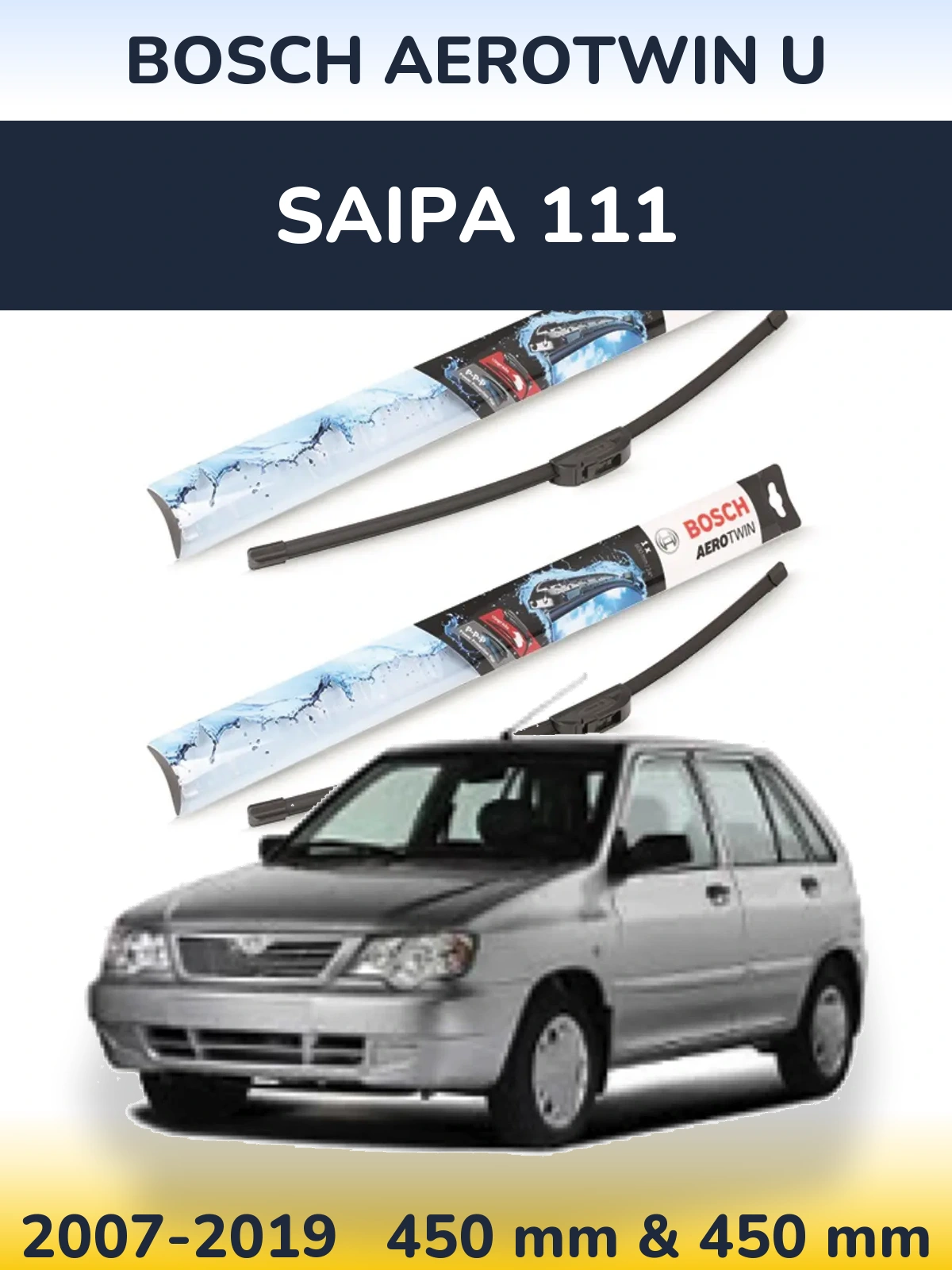 Ștergătoare BOSCH AeroTwin U pentru Saipa 111