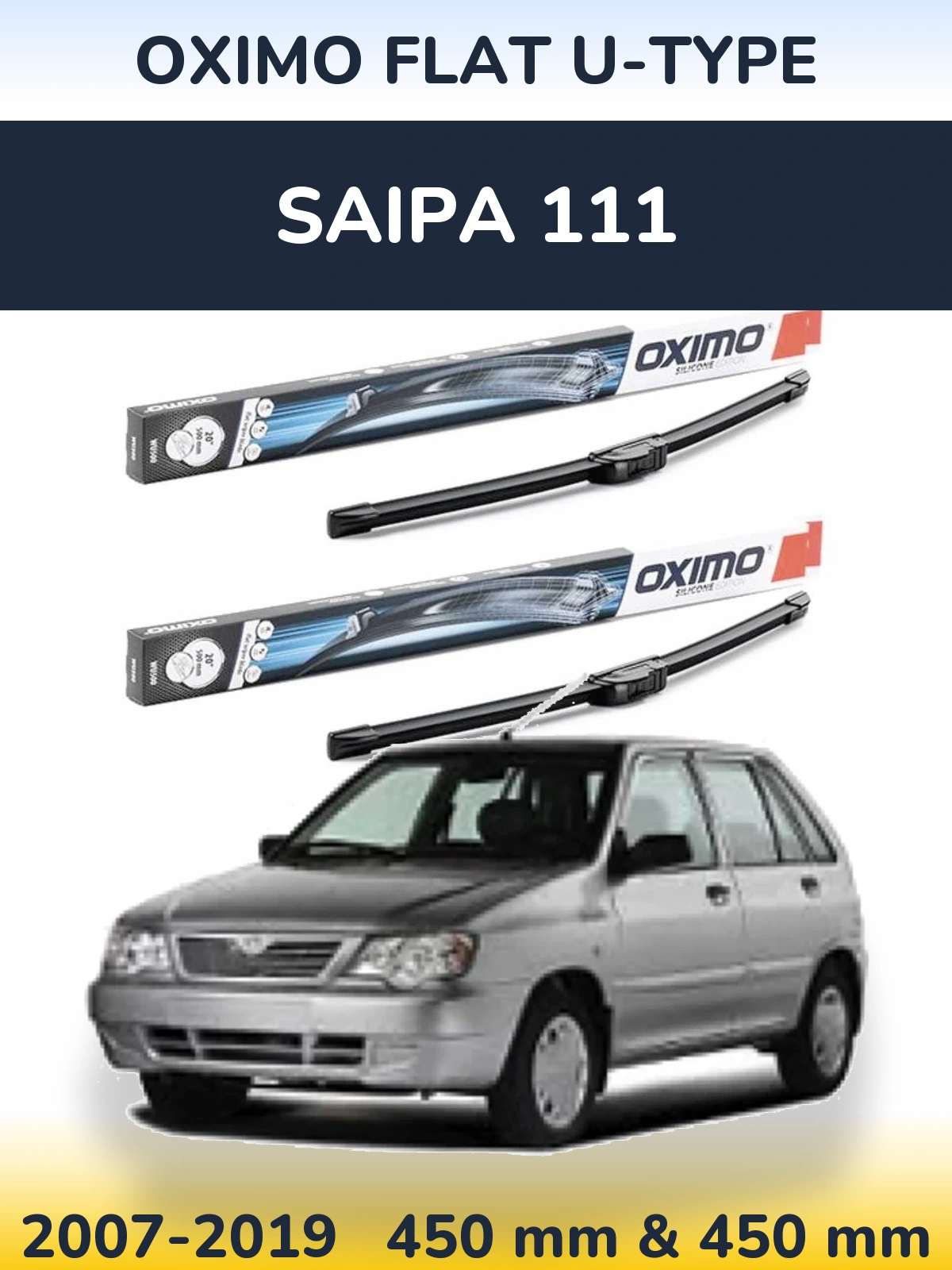 Ștergătoare Oximo Flat U-type pentru Saipa 111
