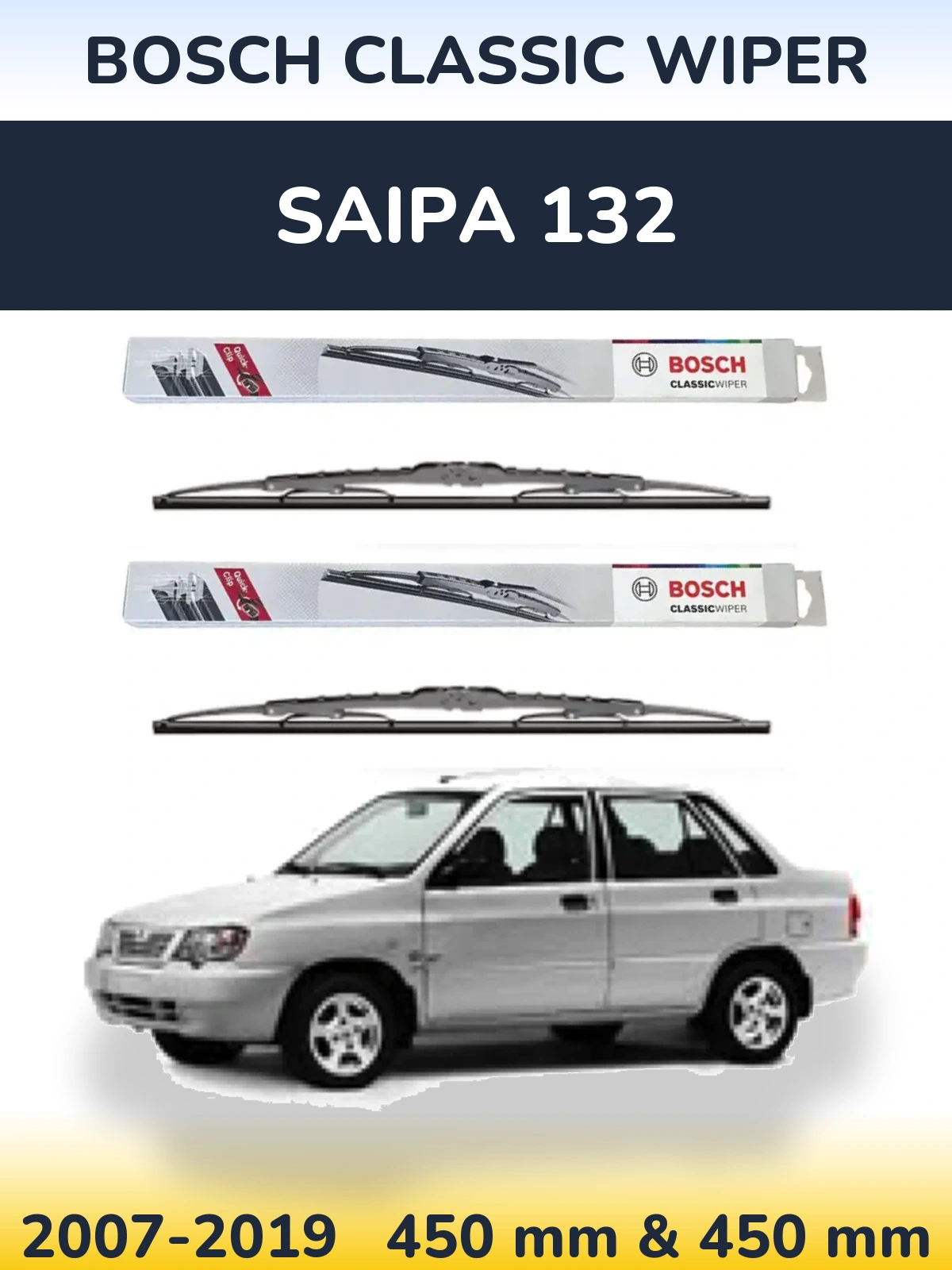 Ștergătoare BOSCH Classic Wiper pentru Saipa 132