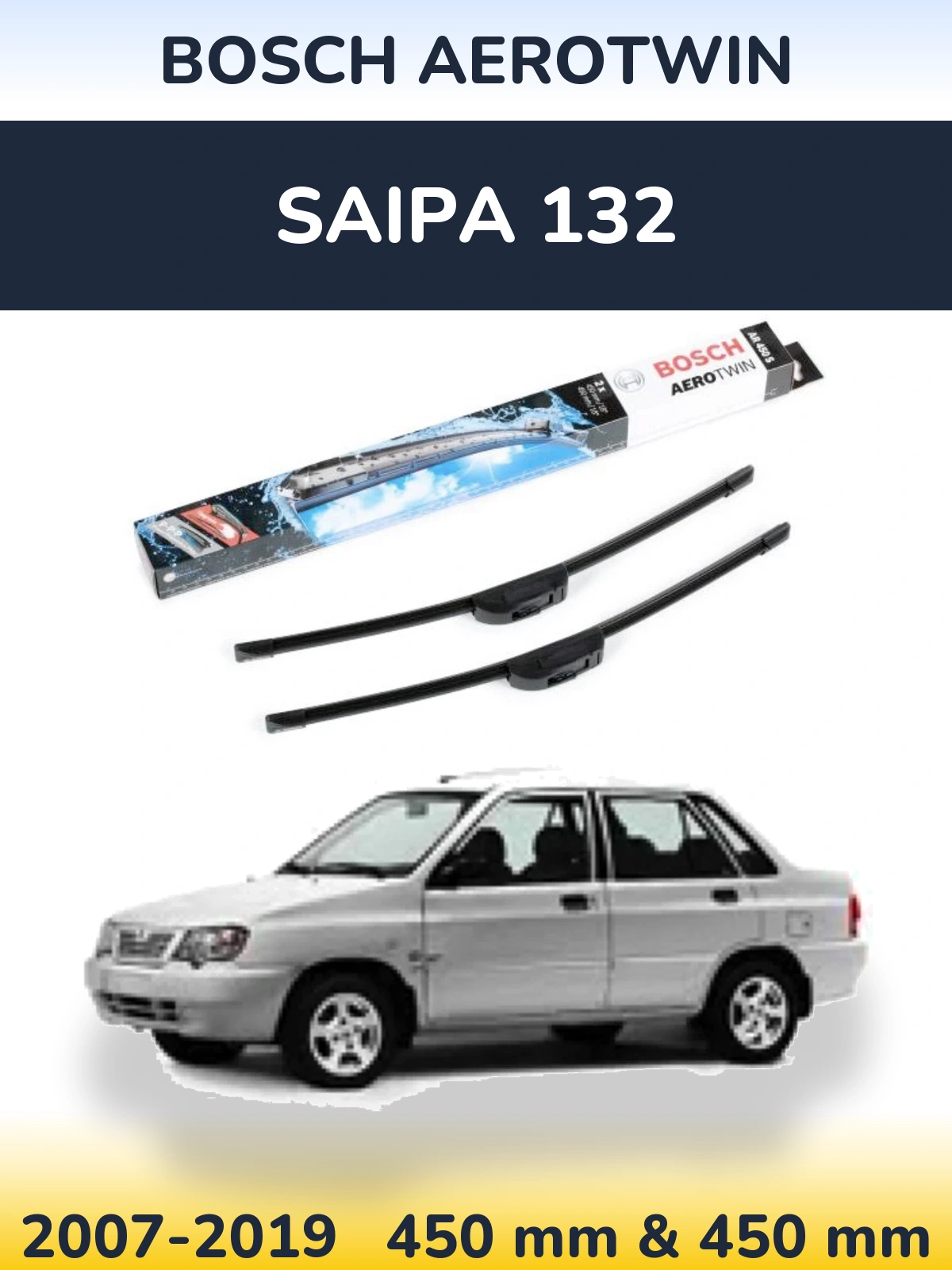Ștergătoare BOSCH AeroTwin pentru Saipa 132