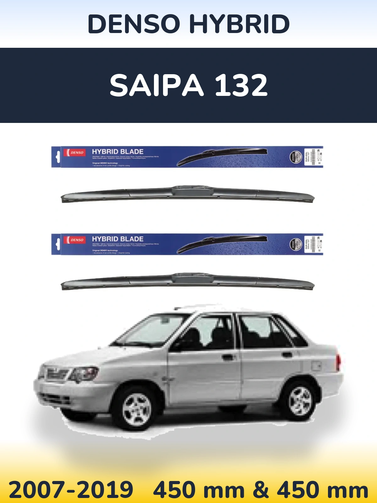 Ștergătoare Denso Hybrid pentru Saipa 132