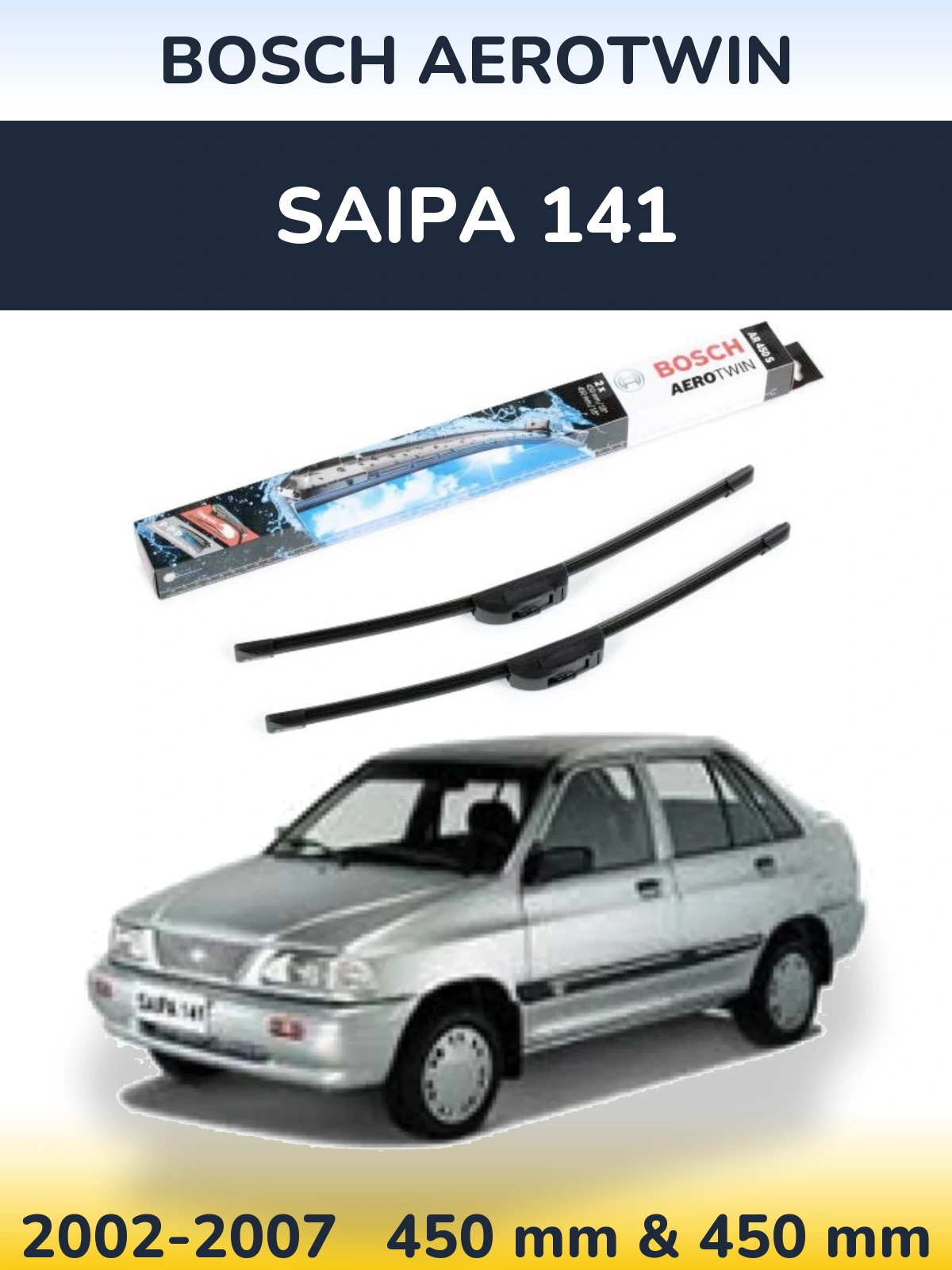 Ștergătoare BOSCH AeroTwin pentru Saipa 141