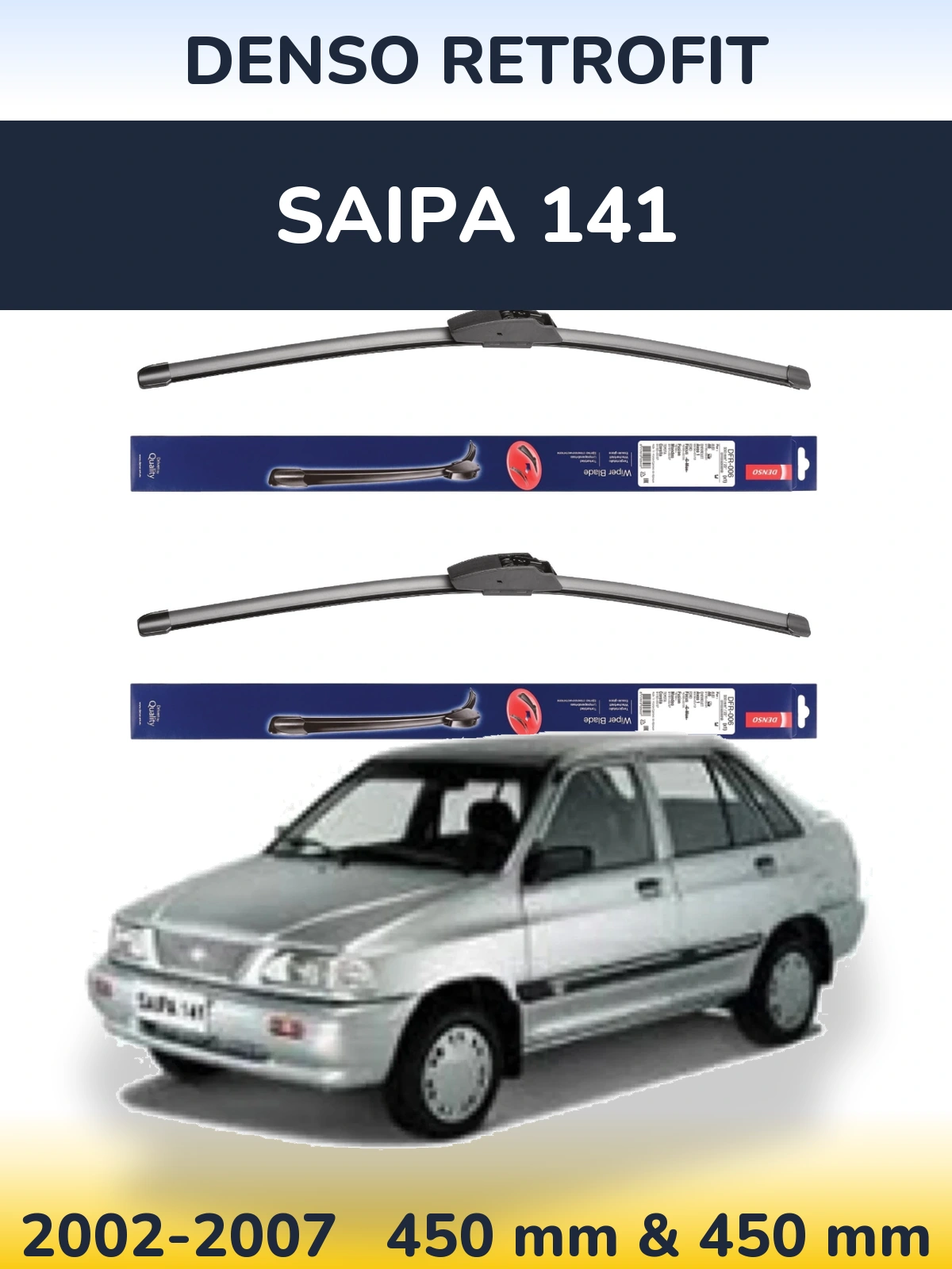 Ștergătoare Denso Retrofit pentru Saipa 141