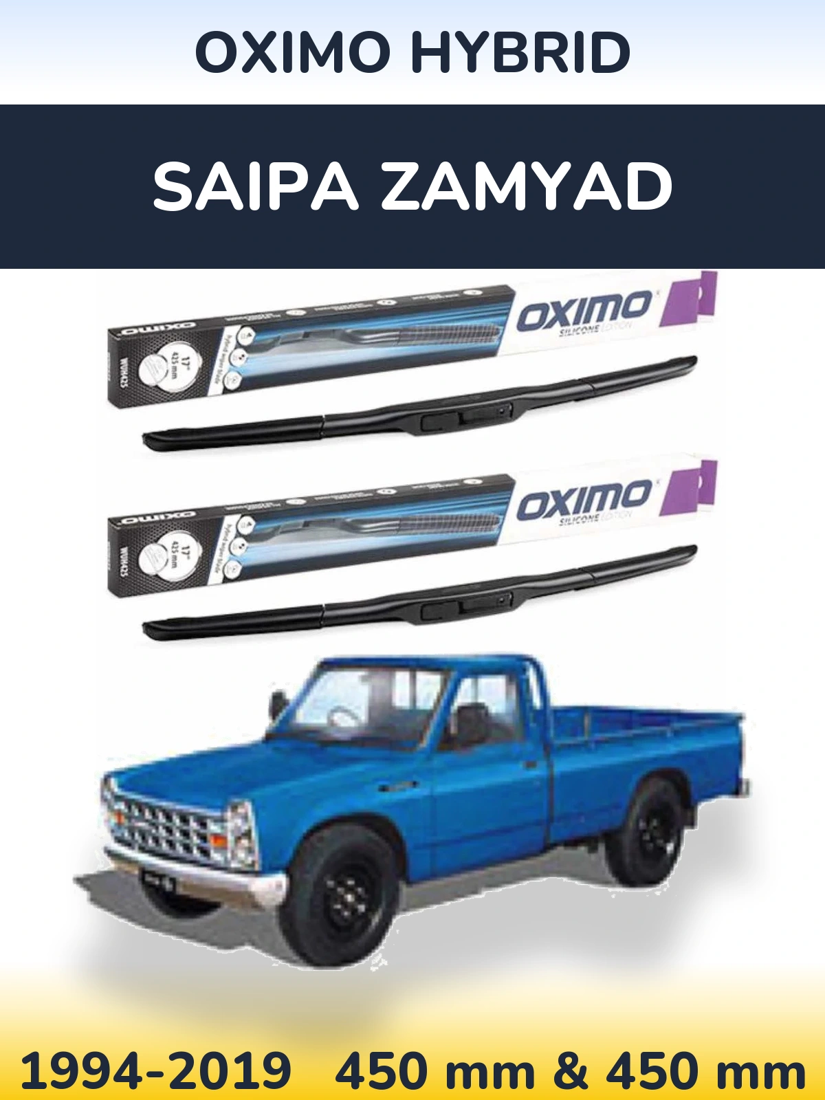 Ștergătoare Oximo Hybrid pentru Saipa Zamyad