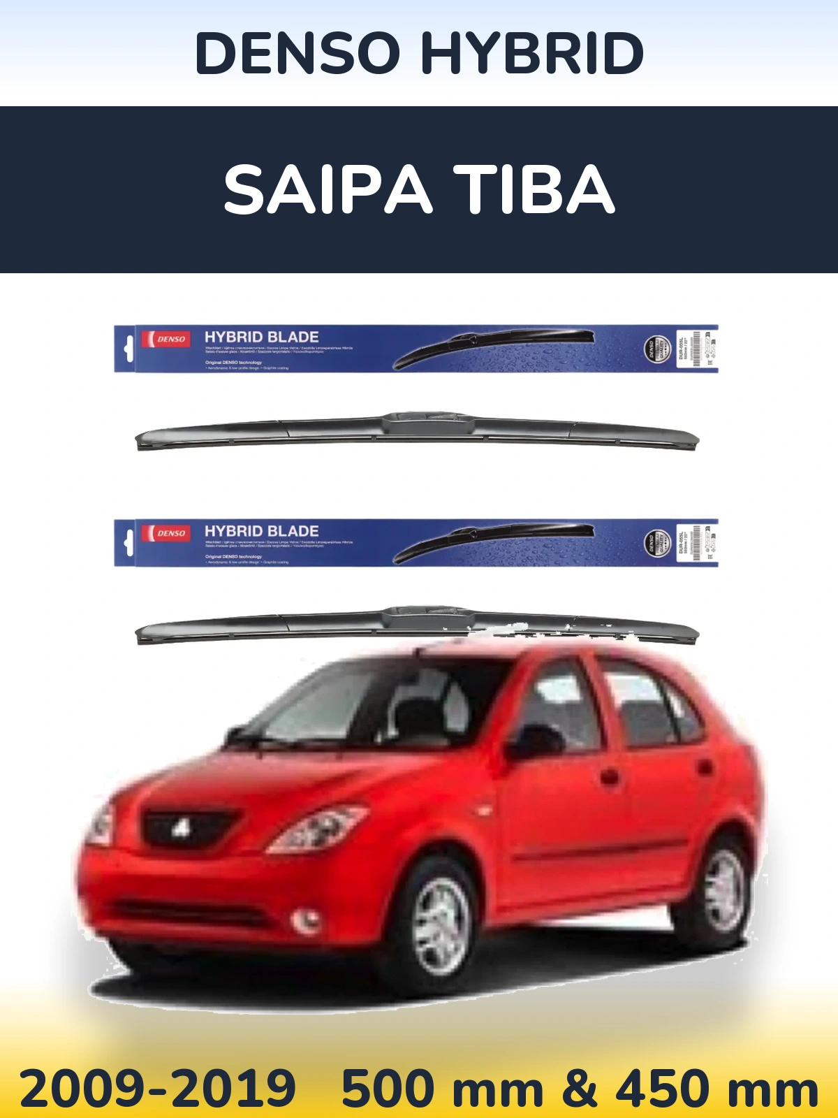 Ștergătoare Denso Hybrid pentru Saipa Tiba