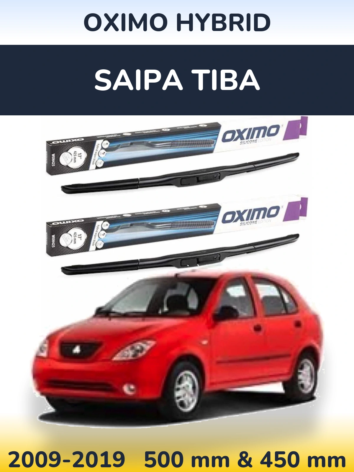 Ștergătoare Oximo Hybrid pentru Saipa Tiba