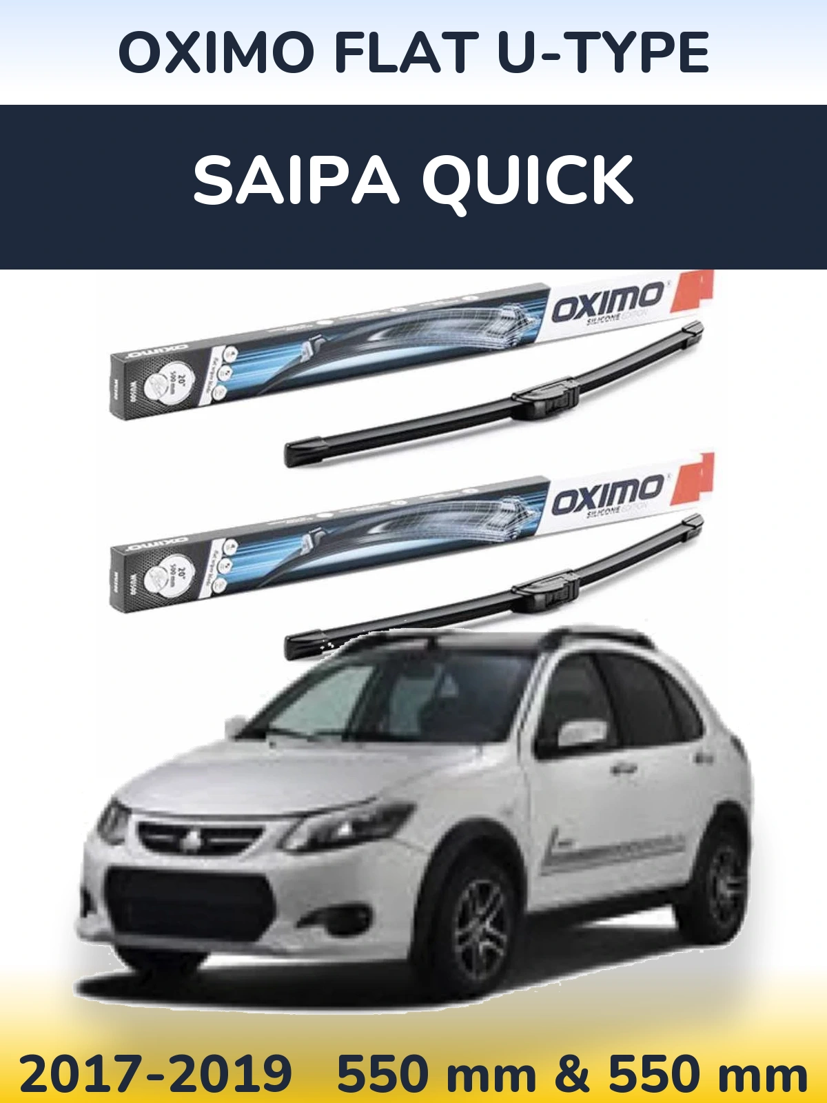 Ștergătoare Oximo Flat U-type pentru Saipa Quick