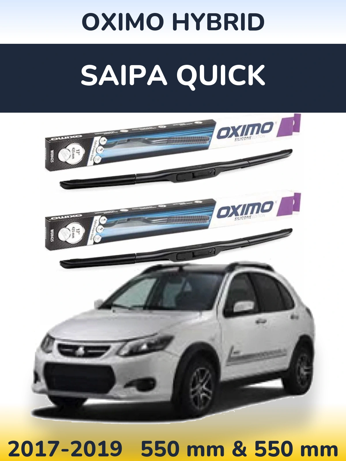 Ștergătoare Oximo Hybrid pentru Saipa Quick