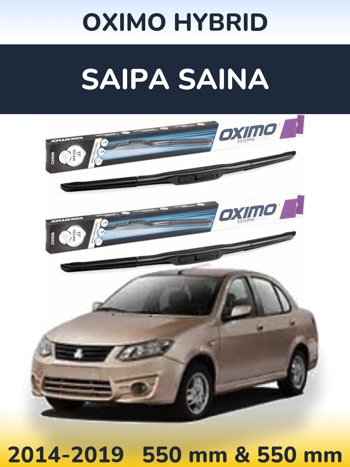 Ștergătoare Oximo Hybrid pentru Saipa Saina