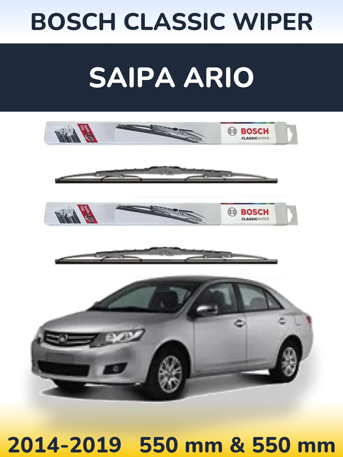 Ștergătoare BOSCH Classic Wiper pentru Saipa Ario