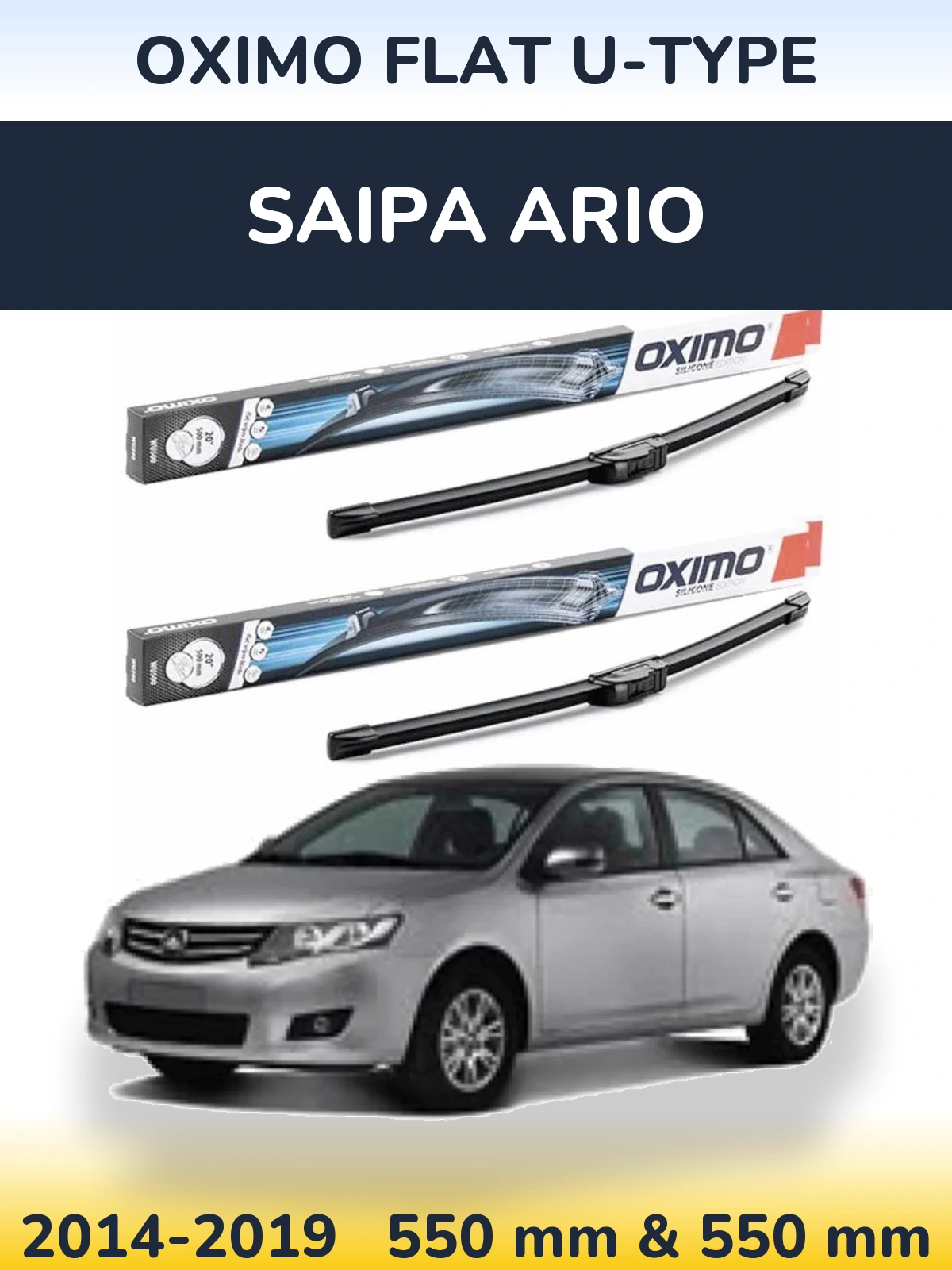 Ștergătoare Oximo Flat U-type pentru Saipa Ario