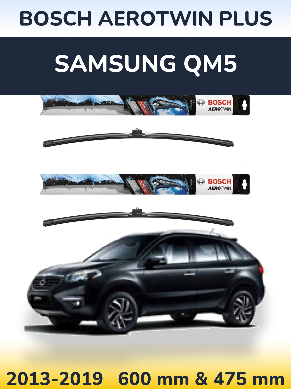 Ștergătoare BOSCH AeroTwin Plus pentru Samsung QM5